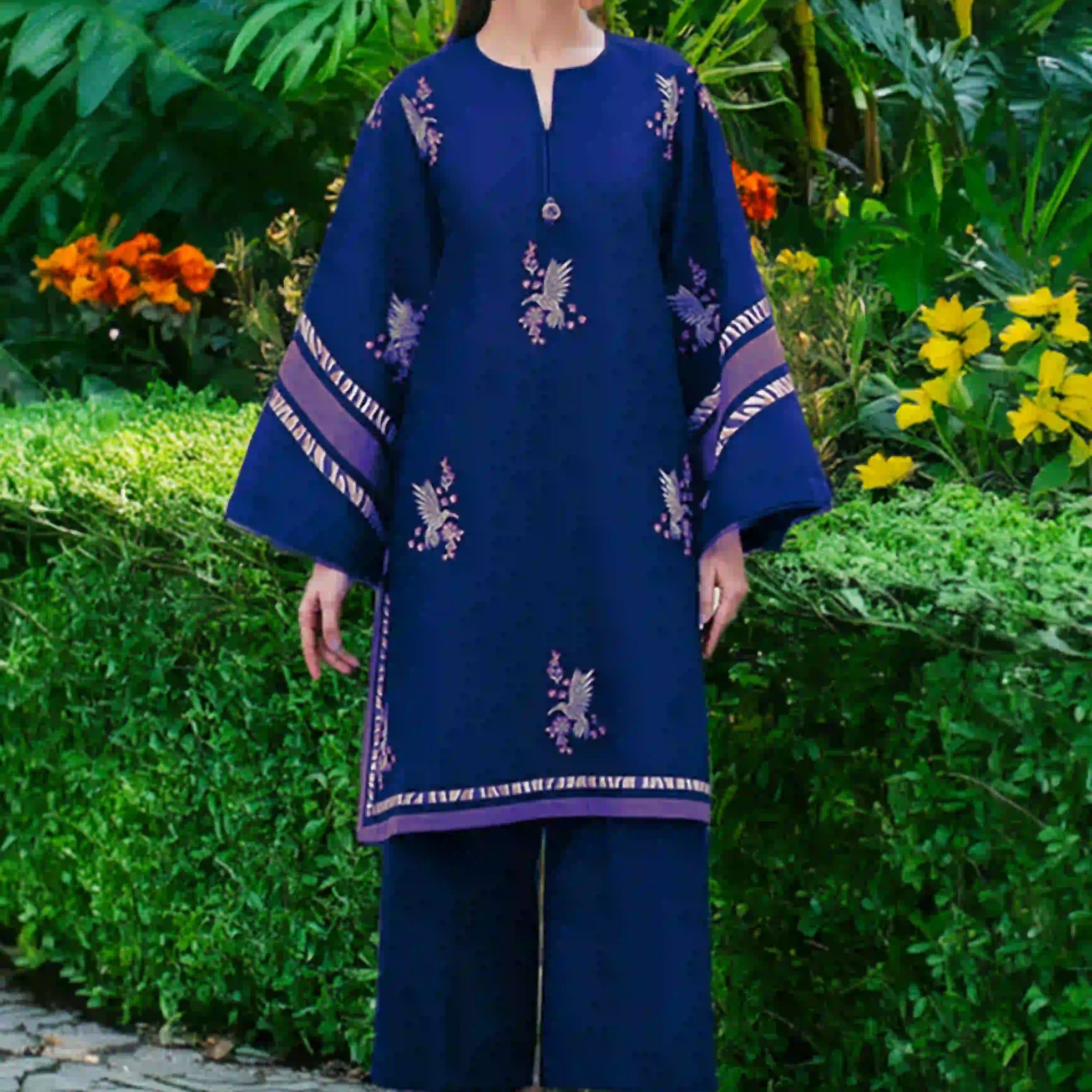 Garden Enchant - 2 Piece - Korean Silk - 008